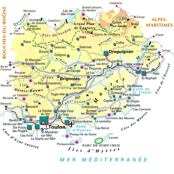 Zone d'intervention Sudexpert dans le Var